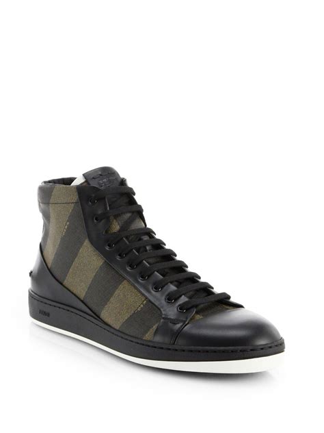 fendi mens tennis shoes|high top Fendi sneakers.